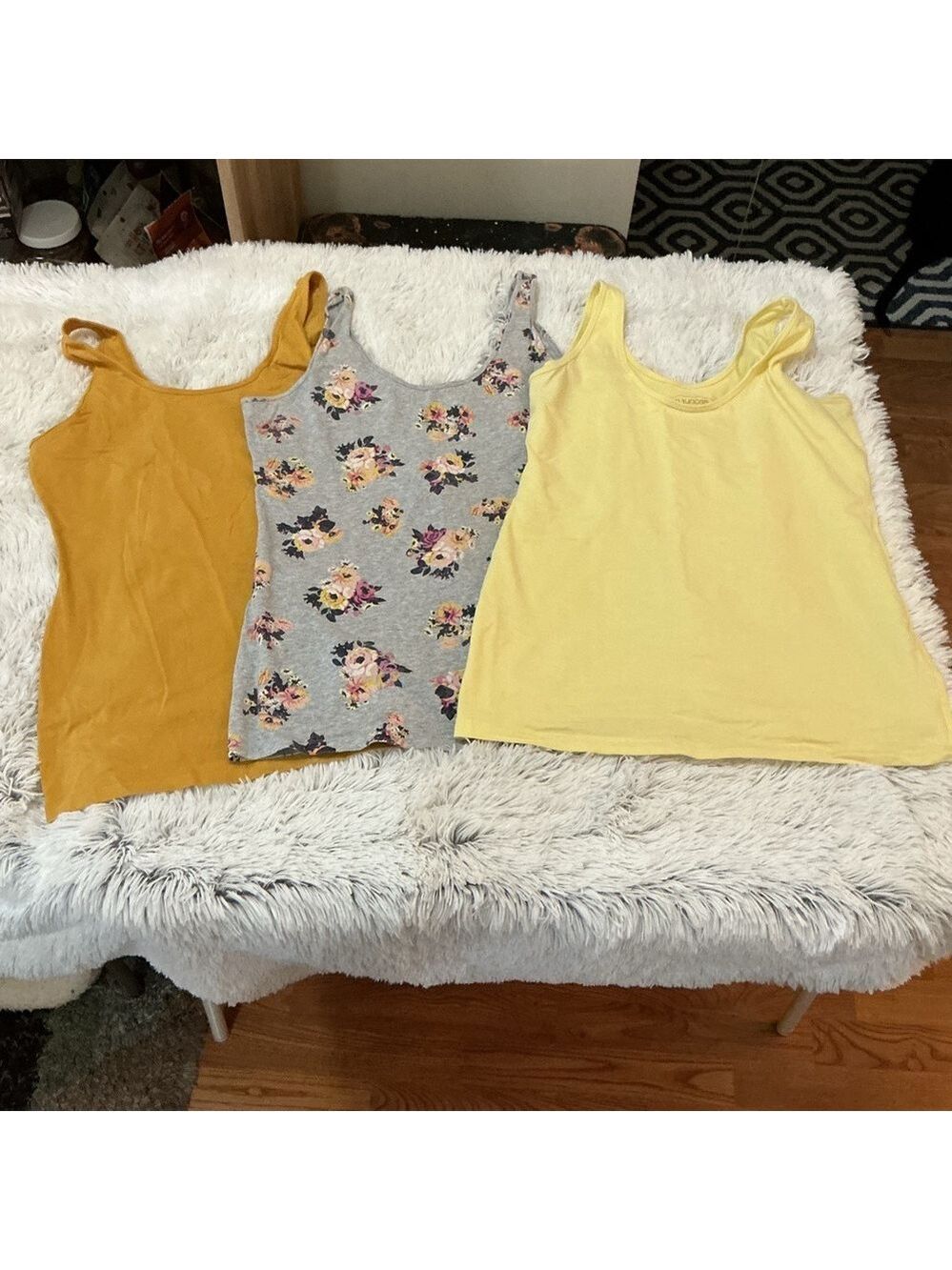 SOLD Maurices Women's XL Tank Top Bundle of 3 Cotton Stretch Tanks - Picture 2 of 7